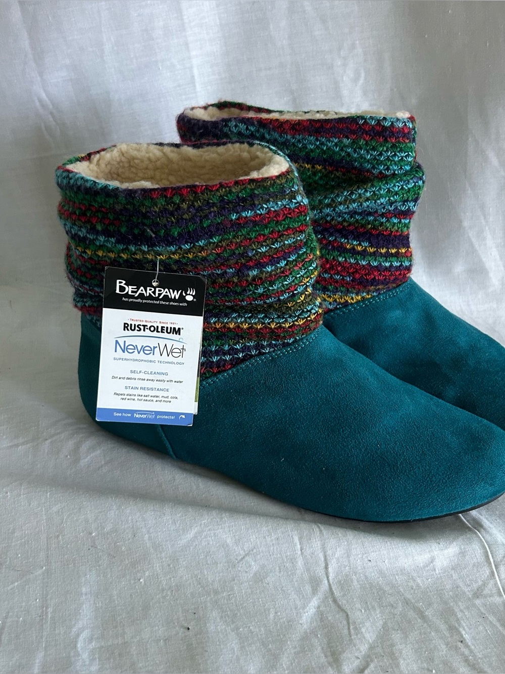 BEARPAW® Women’s Natoma III Aztec-Inspired Travel Boot Size 9 in Teal